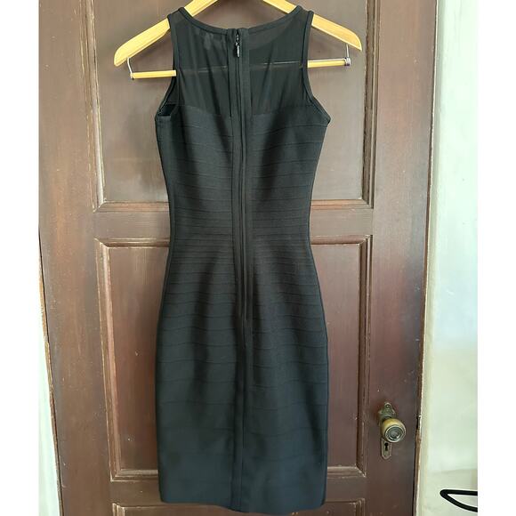 DRESS the POPULATION | Black Bodycon Bandage Cocktail Dress  | Size Extra Small - Picture 7 of 8